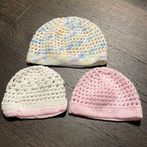 Hand Knitted Baby Hats (3)